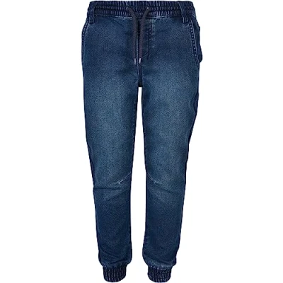 Abbildung von Urban Classics Jeans Tapered Fit für Kinder, Größe: 146/152, Blue washed