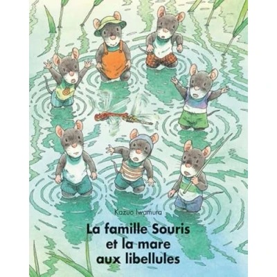 Abbildung von famille souris et la mare aux libellules