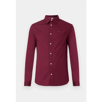 Abbildung von Tommy Jeans Original Shirt Hemd, Herren, Größe: 54, Red wine