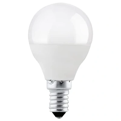 Abbildung von EGLO LED E14 Lampe, Glühbirne, Tropfen, 5 Watt (entspricht 40 Watt), 470 Lumen, neutralweiß, 4000 Kelvin, Leuchtmittel, Glühlampe P45, Ø 4,7 cm
