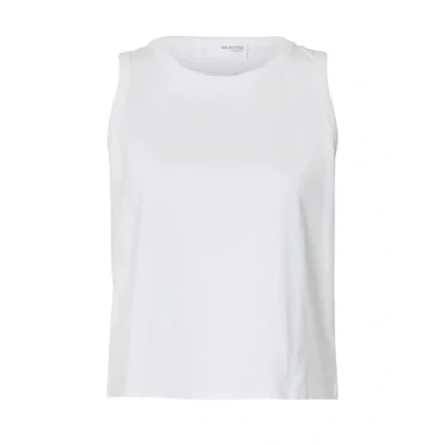 Abbildung von Selected Femme Slfessential BOXY TANK Top, Damen, Größe: 40, Bright white