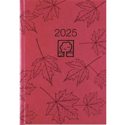 Abbildung von Zettler Wochenbuch 2025 rot, 14,6x21cm, Taschenkalender mit 128 Seiten im Kartoneinband, Tages und Wochenzählung, Mondphasen, Recyclingpapier internationales Kalendarium