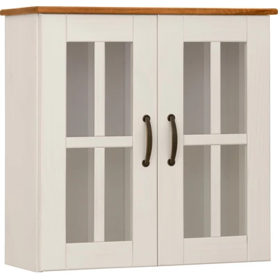 Abbildung von Home affaire Hängeschrank »Rodby« FSC® zertifiziertes Massivholz, Griffe Metall, Breite 60cm, Höhe 60cm