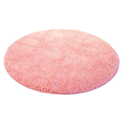 Abbildung von Kinzler J 10001/103 Rose Badematte, Mikrofaser, 90 cm rund
