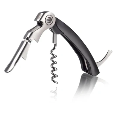 Abbildung von Vacu Vin Waiter`s Kellnermesser, Edelstahl, Schwarz, 18x4x4 cm