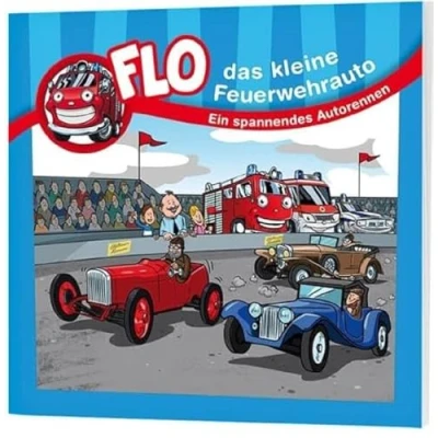 Abbildung von Ein spannendes Autorennen Minibuch: Flo das kleine Feuerwehrauto