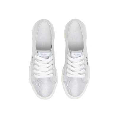Abbildung von Pepe Jeans Brady Party Sneaker low, Damen, Größe: 41, Silver Schuhe