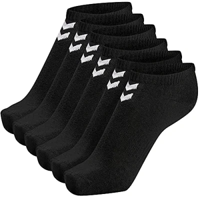 Abbildung von Hummel Chevron Ankle SOCK 6 PACK Unisex Füßlinge, Größe: 36/40, Black