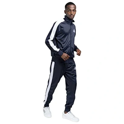 Abbildung von Lonsdale Mens PEMBER Training Suit, Dark Navy, Medium