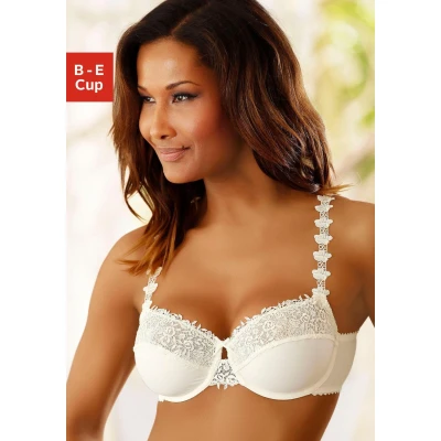 Abbildung von Lascana Balconette BH, Damen, Größe: 75E, Creme