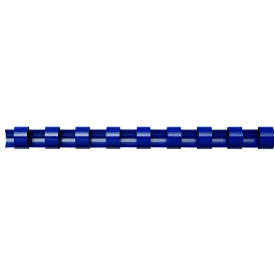 Abbildung von Fellowes Plastikbinderücken, rund, 14 mm, 25 Stück blau