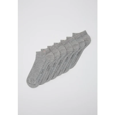 Abbildung von camano SOFT Sneaker Unisex 7 PACK Socken, Größe: 35 38, Light grey melange