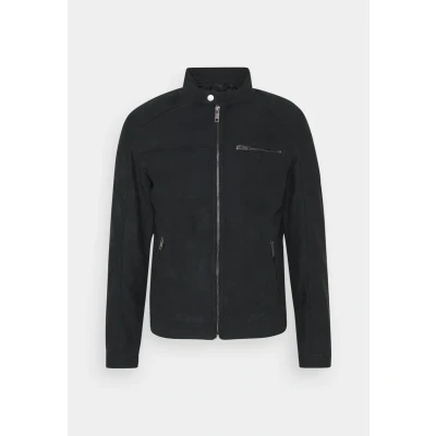 Abbildung von JACK &amp; JONES Herren JJEROCKY Jacket NOOS Kunstlederjacke, Jet Black, L