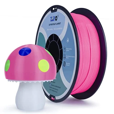 Abbildung von ZIRO PLA Filament 1.75mm, 3D Drucker Basic Color Series 1.75mm 1kg (2.2lbs), Maßgenauigkeit +/ 0.03mm, Rose