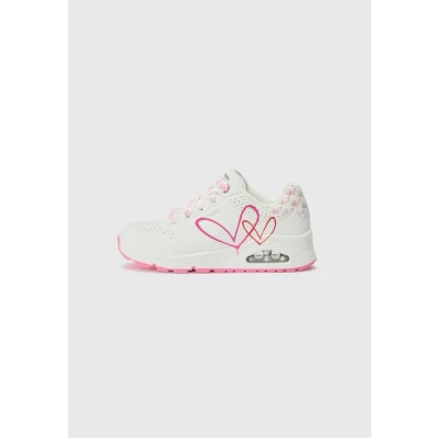Abbildung von Skechers UNO Sneaker low, Damen, Größe: 38, White/pink/red duraleather Schuhe