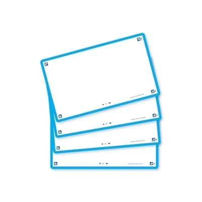 Abbildung von Oxford FLASH 2.0 Karteikarten A7, Lernkarten, 75x125mm, blanko, türkis, 80 Stück