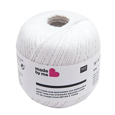 Abbildung von Rico Design Kettgarn 50g Webrahmen Garn Weiß