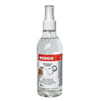 Abbildung von Kores Whiteboard Reinigerspray für Schule, Büro und Zuhause, Trocken Wischen, Umweltfreundlich, Packung von 1 x 250ml