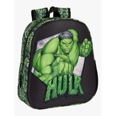 Abbildung von Marvel Avengers Der Unglaubliche Hulk 3D Kinder Rucksack 8.5L, Schwarz/Grün