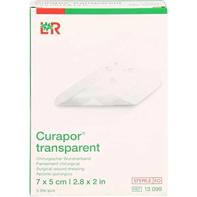 Abbildung von Curapor Wundverband transparent 5x7 cm steril