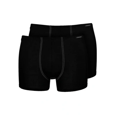 Abbildung von Schiesser Essential Shorts 2 PACK Panties, Herren, Größe: Small, Black