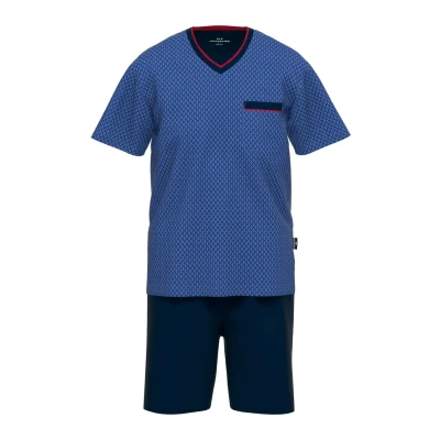 Abbildung von Götzburg ALAN SET Nachtwäsche Set, Herren, Größe: Small, Blau dunkel uni