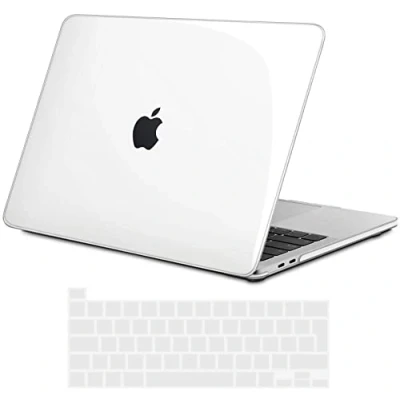 Abbildung von TECOOL Hülle Case Kompatibel mit MacBook Pro 16 Zoll 2020 2019 A2141, Ultradünn Hartschale Schutzhülle Transparent Hardcase Cover + EU Tastaturschutz für Apple Mac 16&quot; Touch Bar, kristallklar