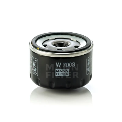Abbildung von MANN FILTER W 7003 Ölfilter M 20 X 1.5 mit einem Rücklaufsperrventil Anschraubfilter FIAT: BRAVO 2, Stilo Box Body / Estate, Doblo I Estate
