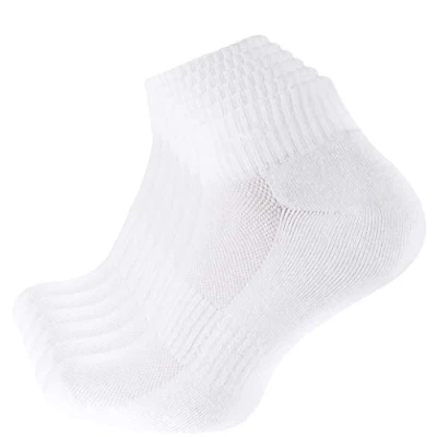 Abbildung von CottonPrime 6 Paar Damen &amp; Herren Sportsocken Quarters Lauf und Funktionssocken mit Frotteesohle, Kurze Socken 39/42 WeiÃŸ