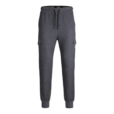 Abbildung von Jack &amp; Jones Jjigordon Jjair Pants Jogginghose, Herren, Größe: Large, Dark grey melange