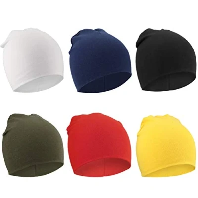 Abbildung von DRESHOW 6 Stücke Unisex Mütze Hut Junge Frühling Mützchen Kleinkind Wendemütze Jersey Slouch Beanie Bekleidung Infant Kindergarten