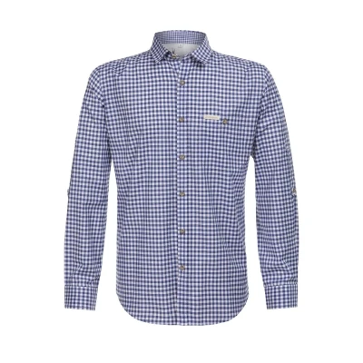 Abbildung von Stockerpoint Herren Campos3 Trachtenhemd, blau, 2XL