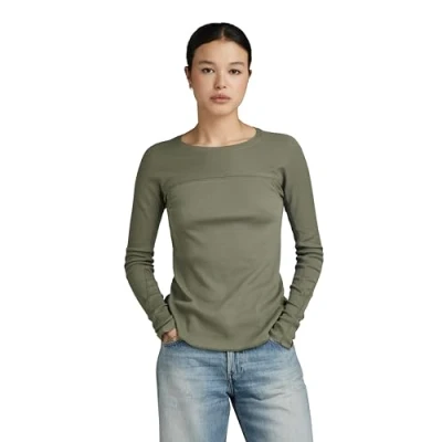 Abbildung von G Star Swedish ARMY Langarmshirt, Damen, Größe: XXS, Dk shamrock