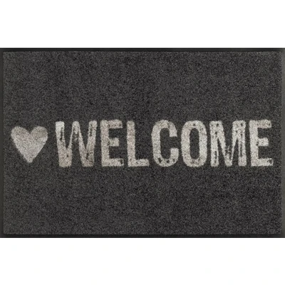Abbildung von Kleen-Tex Warmly Welcome Fußmatte Grau 50 x 75 cm