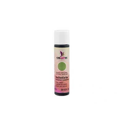 Abbildung von CREARTEC Natürliche Seifenfarbe Transparent Seifenherstellung/Seifenkreationen Farbe: Oliv Inhalt: 10ml Made in Germany