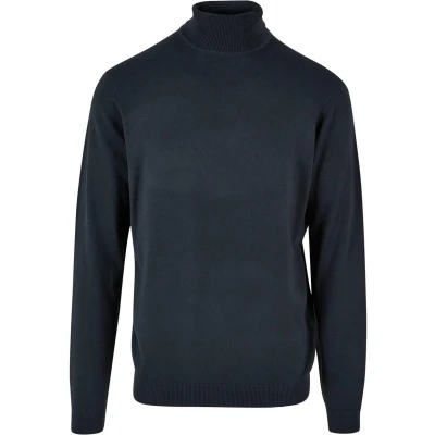 Abbildung von Urban Classics Turtleneck Strickpullover, Herren, Größe: Medium, Navy
