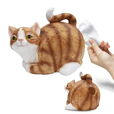 Abbildung von mikamax Cat Tissue Holder Katzenpapierhalter Taschentuchbox 30 x 23 cm Lover Gadgets Katzengeschenk