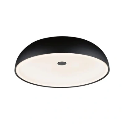 Abbildung von Paulmann 96784 LED Deckenleuchte 3 Step Dim Jaron 2700K 1900lm 230V 26,5W dimmbar Schwarz matt Wand und
