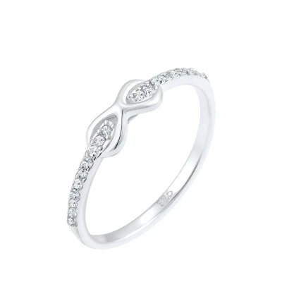 Abbildung von Elli Infinity Kristalle EDEL CUTE Ring, Damen, Größe: 54, Silber