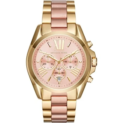 Abbildung von Michael Kors Damenuhr Analog Chronograph mit Edelstahlarmband MK6359