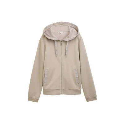 Abbildung von TOM Tailor Sweatjacke, Damen, Größe: XS, Soft taupe grey