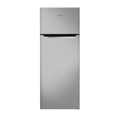 Abbildung von Amica DT 374 160 S Kühl /Gefrierkombination/Standgerät/Schwarze Edelstahloptik / 144 cm (H) 54 (B) 55 (T)