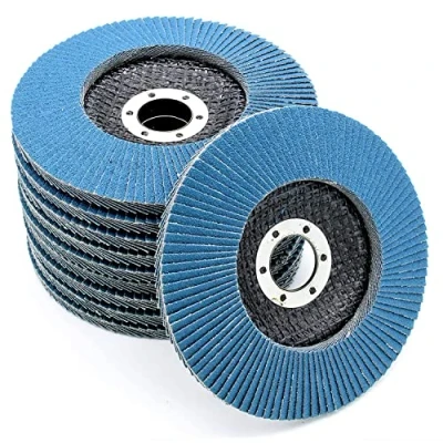 Abbildung von Profi Fächerscheiben │ blau 10 Stück Ø 125 mm Korn 100 Inox Schleifscheiben Lamellenscheiben