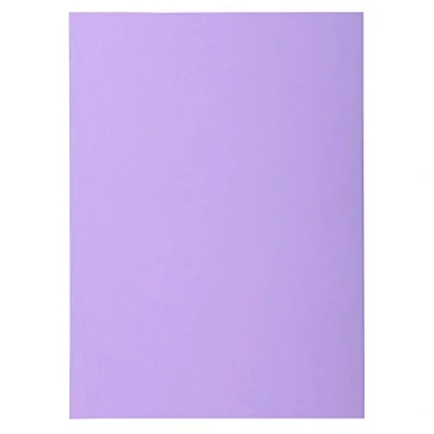 Abbildung von Exacompta 850116E 100er Pack Aktenteckel SUPER. Aus extra starkem Karton für DIN A4 in Pastellfarben PEFC™ zertifiziert violett Hefter ideal das Büro und Schule die mobile Organisation