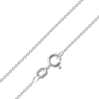 Abbildung von trendor Feine Ankerkette 925 Silber Kette 1,1 mm Halskette zeitloser Halsschmuck für Damen, Herren und Kinder 15700 38 cm