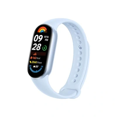 Abbildung von Xiaomi Smart Band 9 Fitness Tracker, AMOLED Display with 1200 Nits, Sp02 Tracking, Sleep and Heart Rate Monitor, Notifications, 5ATM Waterproof, Mi App, Arctic Blue