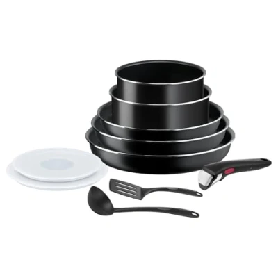 Abbildung von Tefal Ingenio Easy on Kochgeschirr, 10 teilig, Antihaftbeschichtung, Startanzeige, Diffusionsbasis, gesundes Kochen, sicheres L1599902