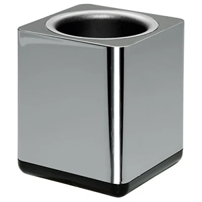 Abbildung von HAN Stifteköcher i Line CHROME, eleganter, hochglänzender, stylischer Stiftehalter, für den modernen Schreibtisch, Büro Organisation, 27653 88, chrome