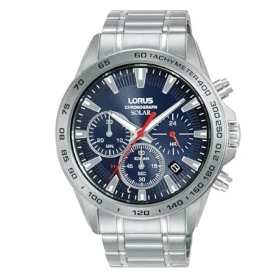 Abbildung von Lorus Herren Analog Quarz Uhr mit Edelstahl Armband RZ503AX9