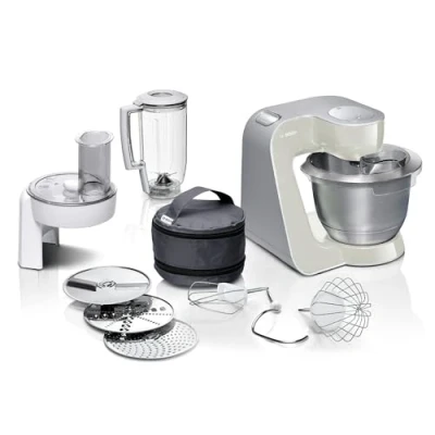 Abbildung von Bosch Hausgeräte MUM58L20 Küchenmaschine, Grau / Silber, 27.1 cm l x 28.2 w 28 h